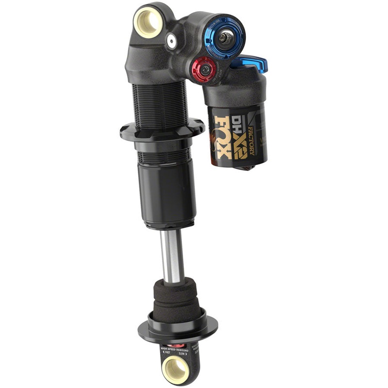 FOX DHX2 Factory Rear Shock – Standard, 8.5 x 2.5″, 2-Position Lever, Hard Chromoly Damper Shaft