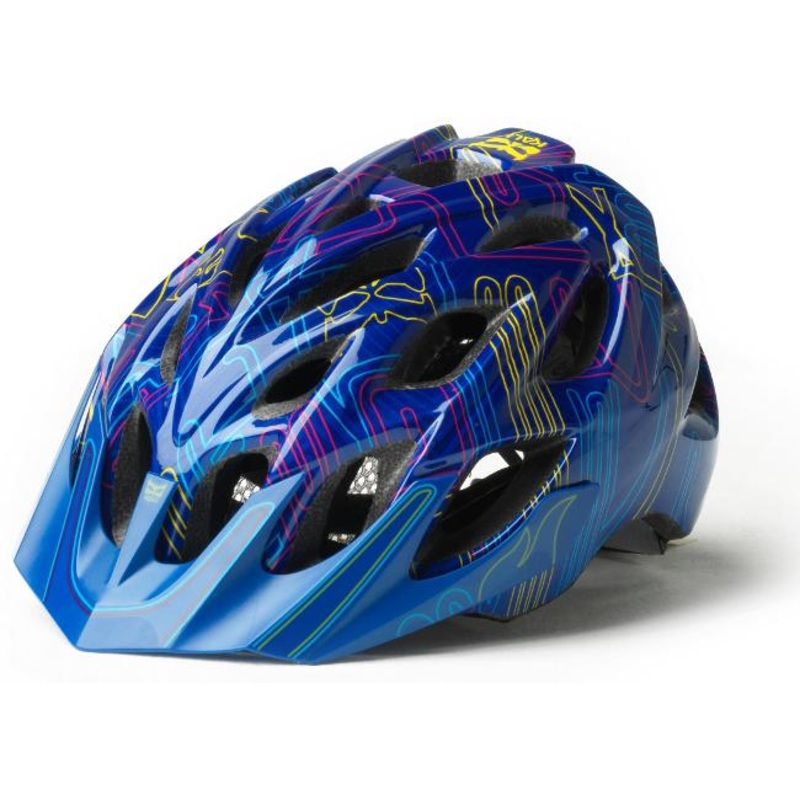 Kali Chakra Plus MTB Helmet – Neon Blue