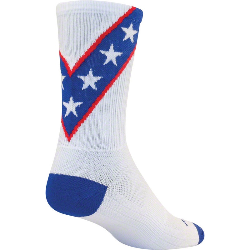 SockGuy SGX Daredevil Socks – 6 inch, White, Large/X-Large