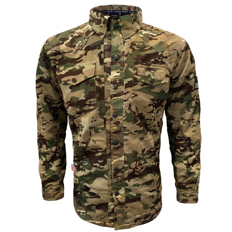 Summer Mesh Protective Camouflage Shirt “Delta Four” – Light Color with Pads