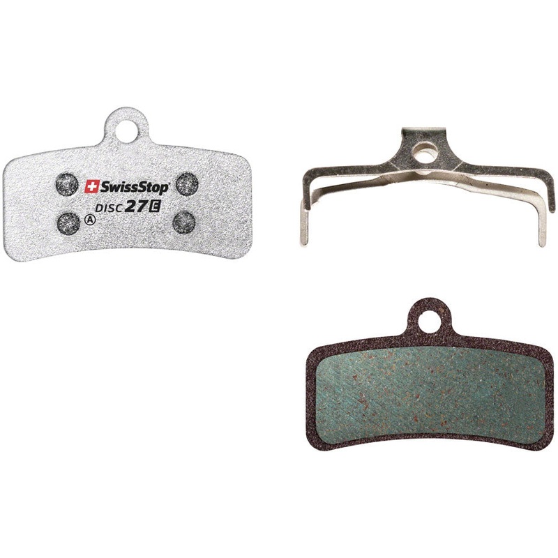 SwissStop E Compound Brake Pad Set, Disc 27: for Shimano 4-Piston and Downhill “D” Shape