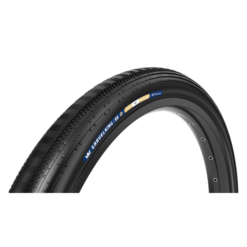 Panaracer GravelKing SS Plus Tire – 700 x 45 Tubeless Folding Black