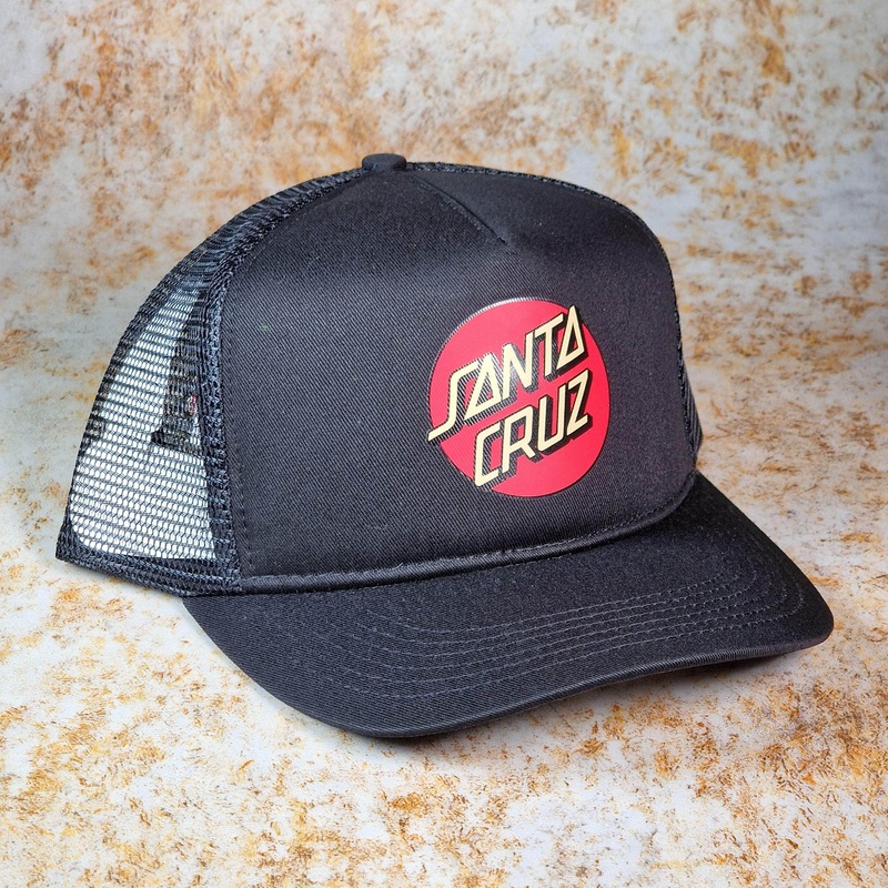 Santa Cruz Other Dot Rose Meshback Cap Black