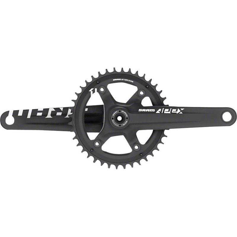 SRAM Apex 1 Crankset – 172.5mm 10/11-Speed 42t 110 Asymmetric BCD GXP Spindle Interface BLK