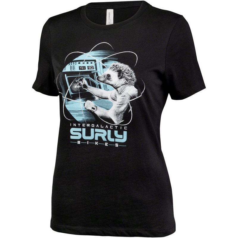 Surly Garden Pig Womens T-Shirt – Black/Gray/Teal Small