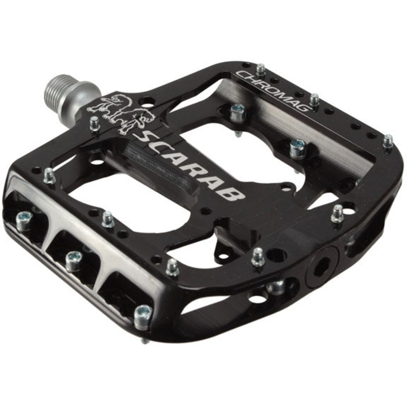 Chromag Scarab Pedals – Platform, Aluminum, 9/16″, Black