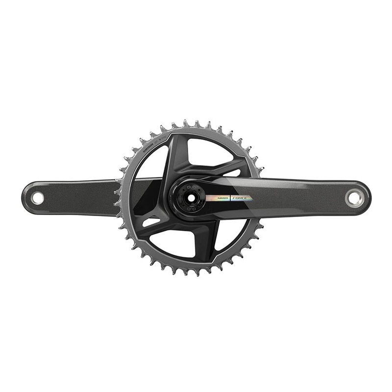 SRAM Force D2 1x Crankset Speed: 12 Spindle: 28.99mm BCD: Direct Mount 40 DUB 177.5mm Black Road Disc
