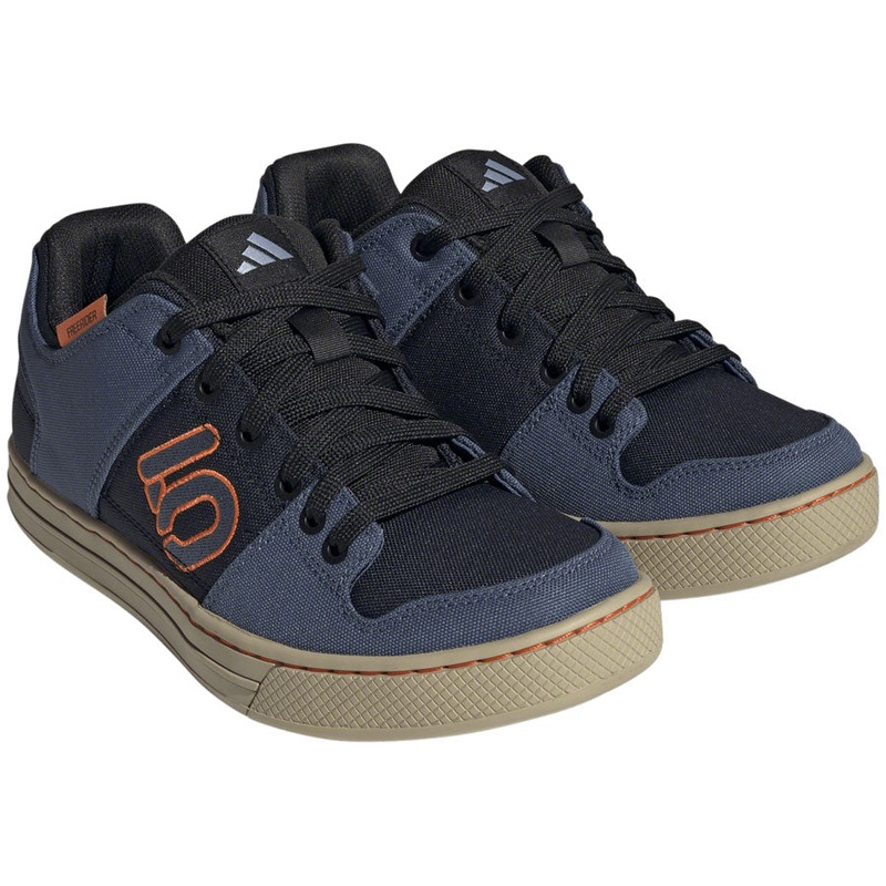 Five Ten Freerider Canvas Flat Shoes – Mens Core Legend Ink/Wonder Steel/Impact Orange 8