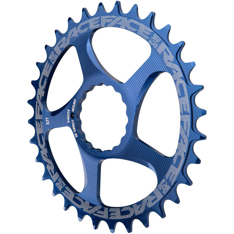 RaceFace Narrow Wide Chainring: Direct Mount CINCH, 34t, Blue