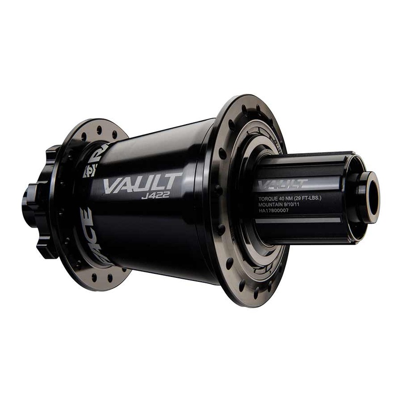 RaceFace Vault J-Bend 424 Rear Hub – 12 x 148mm 6-Bolt XD Black 32H