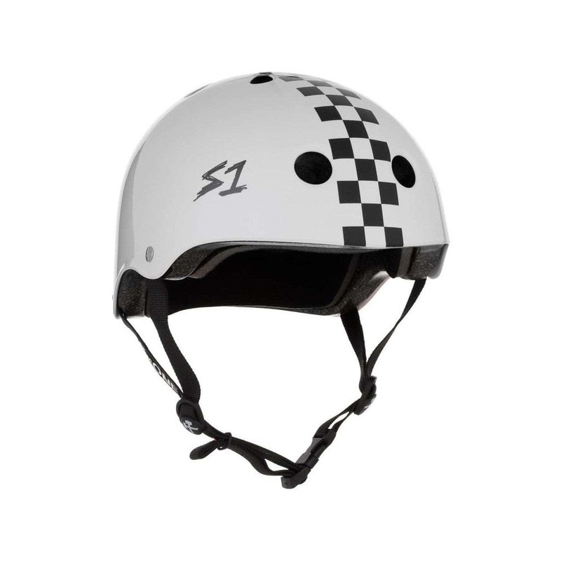 S-One Lifer Helmet / Gloss White/Black Checkers