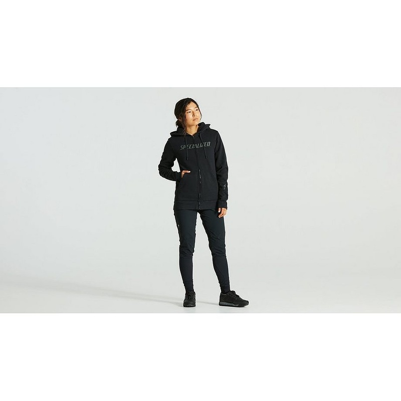 Specialized legacy wordmark zip-up hoodie wmn black xl