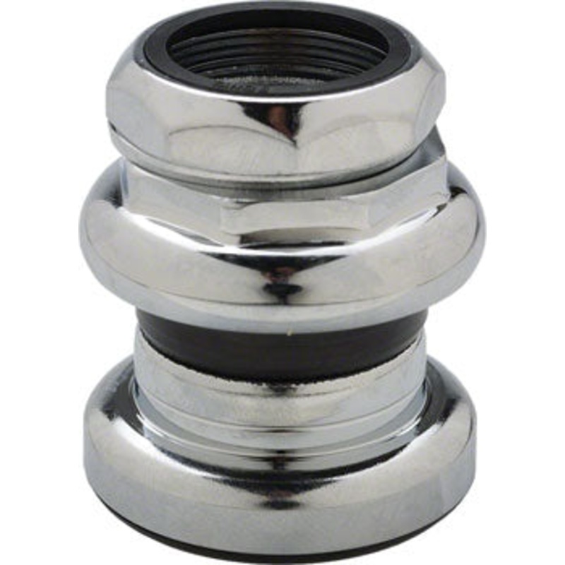 Tange-Seiki Passage New 1″ Threaded Headset: 26.4mm Crown Race Chrome