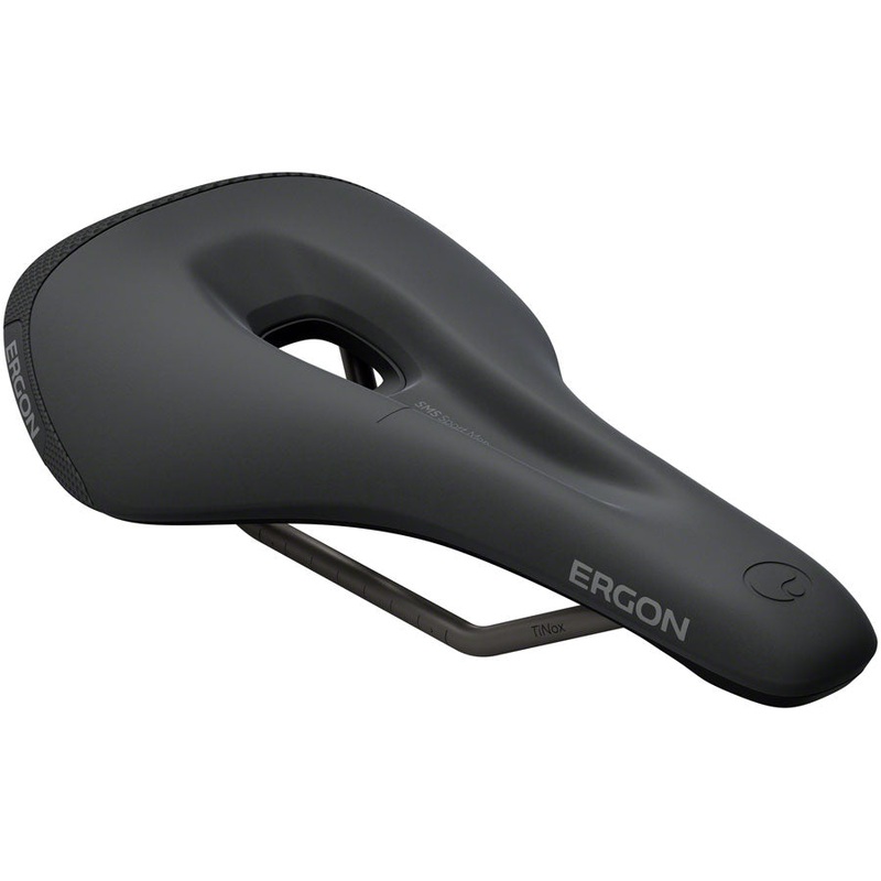 Ergon SMS Sport Saddle – TiNox XP, Black, Men’s, Medium/Large
