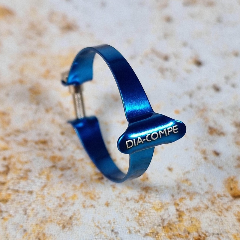 Dia-Compe Frame Brake Cable Clamp Blue