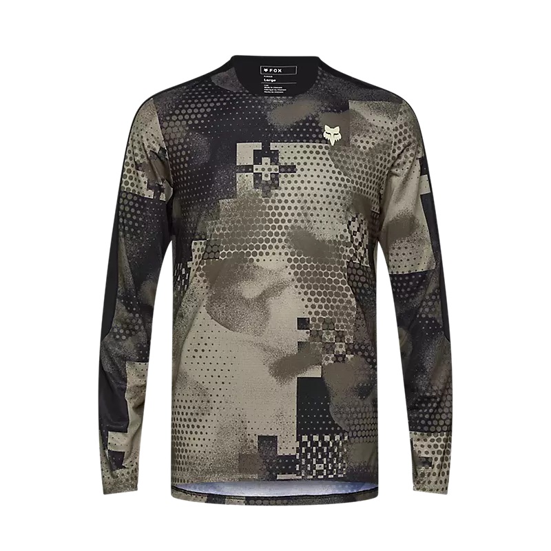 Fox Racing Flexair Ascent Long Sleeve MTB Jersey – Pulse – Sand