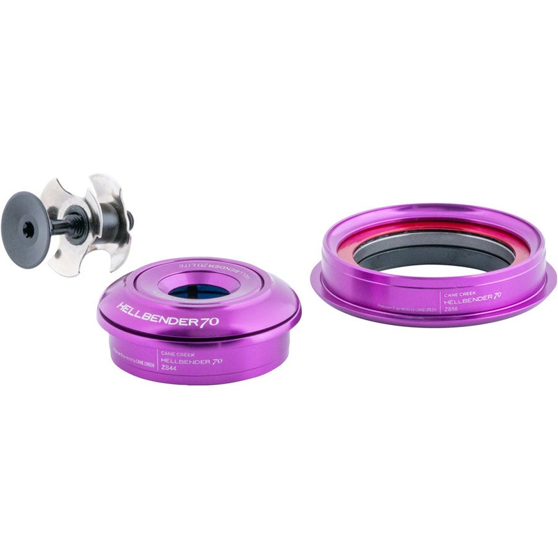 Cane Creek Hellbender 70 Lite Headset – ZS44/28.6/H8 Upper | ZS56/40 Lower, Tapered, Purple