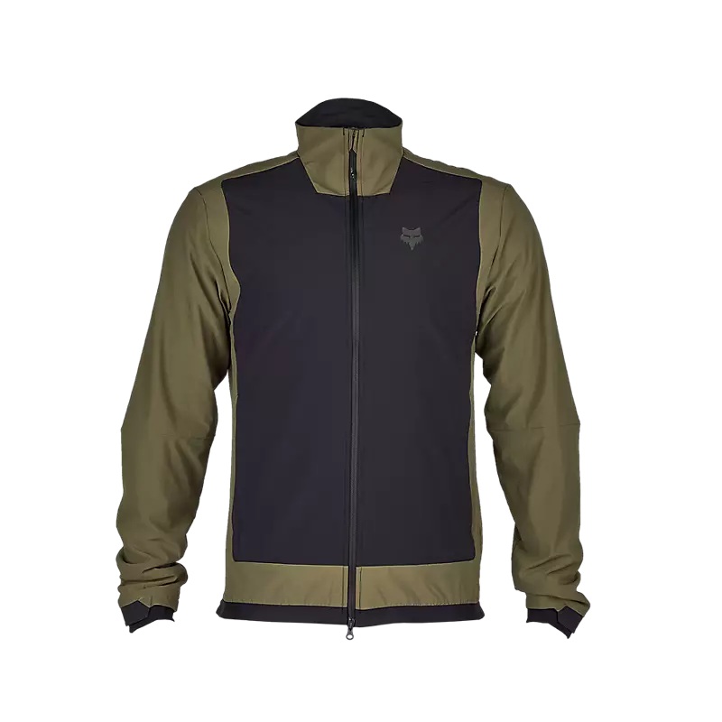 Fox Racing Defend Fire Alpha Cycling Jacket – Olive Green