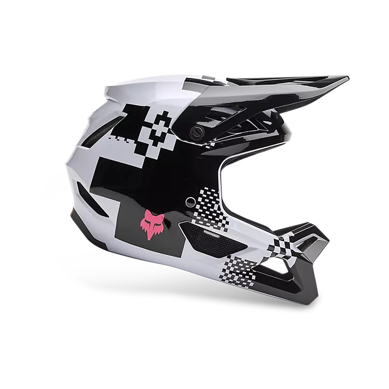 Fox Racing Rampage Full Face Helmet – Digi Image – Youth – Black-White