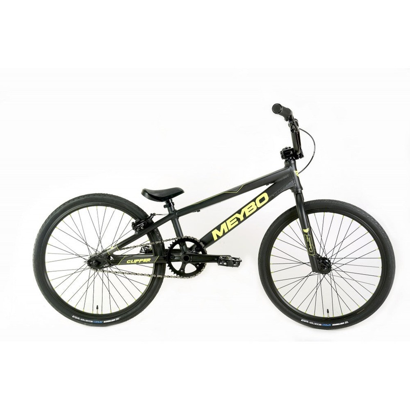 Meybo Clipper Expert BMX Race Bike-Matte Black/Matte Lime/Matte Grey