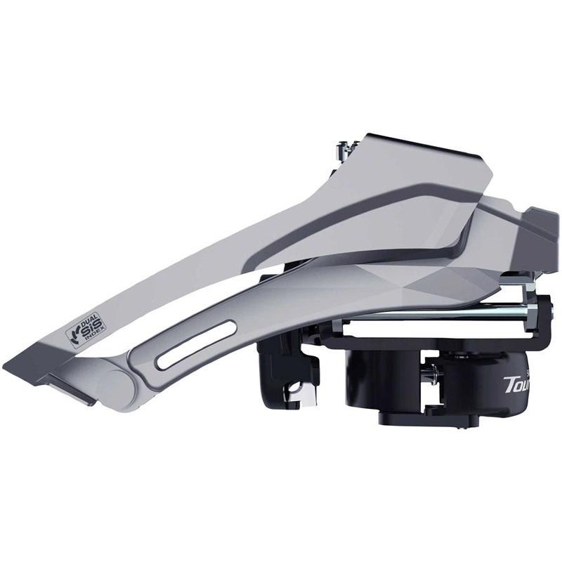 Shimano Tourney FD-TY606-L Front Derailleur – Double, Top Swing, Dual Pull, 31.8/34.9mm