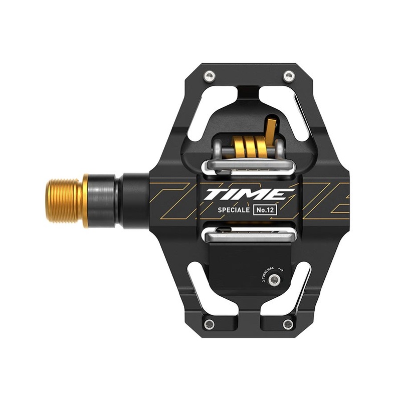 Time Speciale 12 Pedals – Dual Sided Clipless Platform Aluminum 9/16″ BLK/Gold Small B1