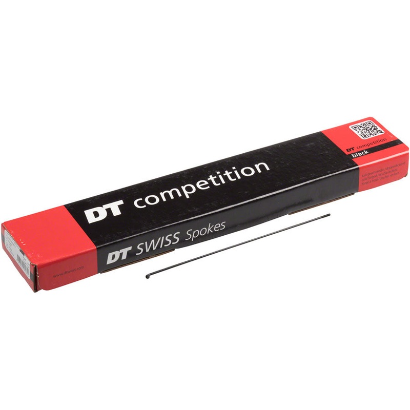 DT Swiss Competition Spoke: 2.0/1.8/2.0mm 183mm J-bend Black Box of 100