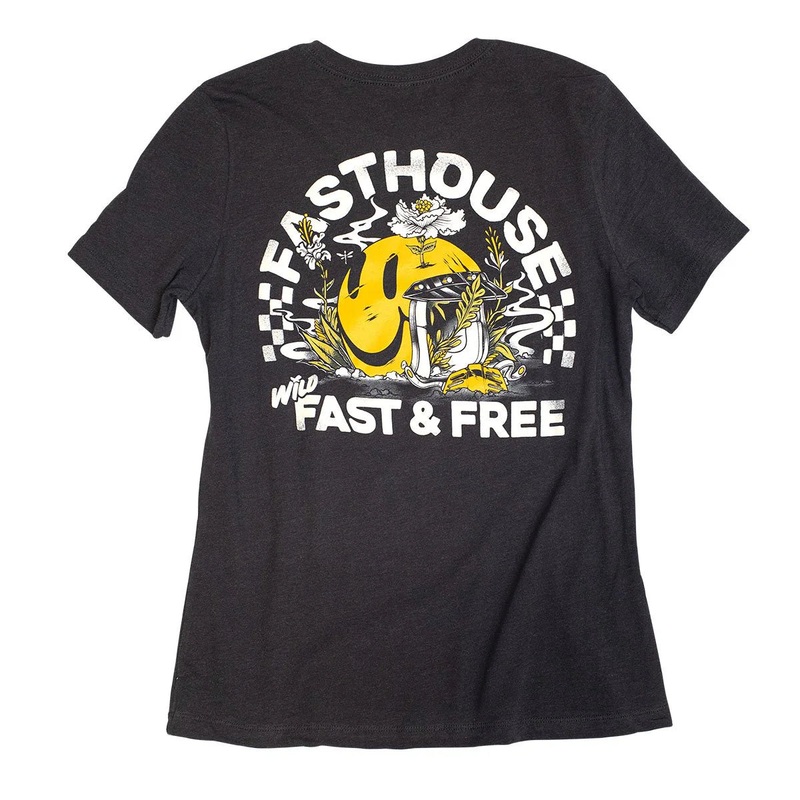 Fasthouse Wild One Tee – Womens – Heather Black