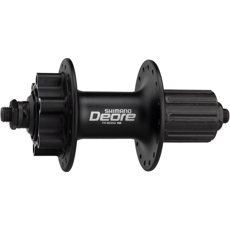 Shimano Deore FH-M525A Rear Hub – QR x 135mm 6-Bolt HG10 Black 32H