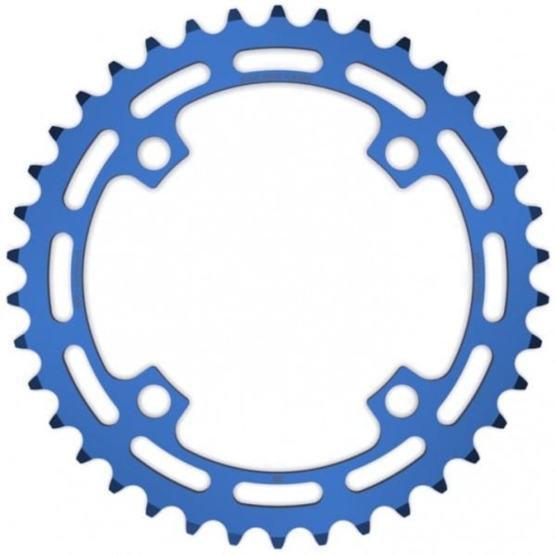 Cook Bros. Racing 4-Bolt Chainring – Blue