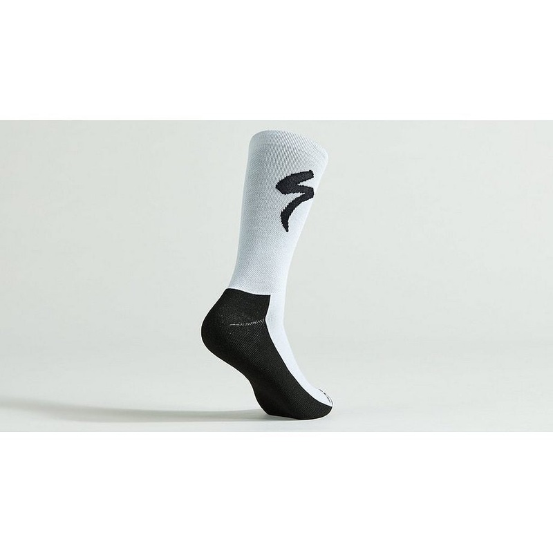 Specialized primaloft lightweight tall logo sock dove grey l
