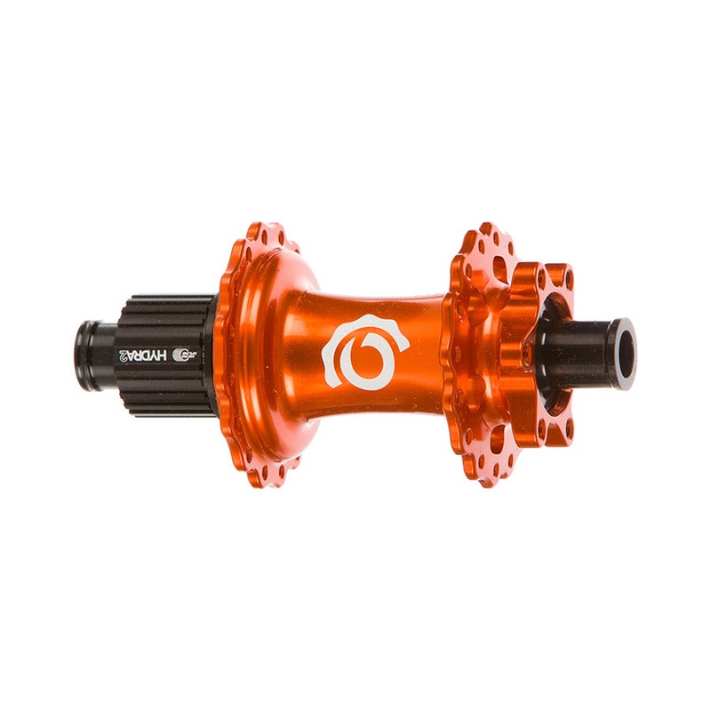 Industry Nine Hydra 2 Classic Rear Hub – 12 x 148mm 6-Bolt Micro Spline Orange 32H