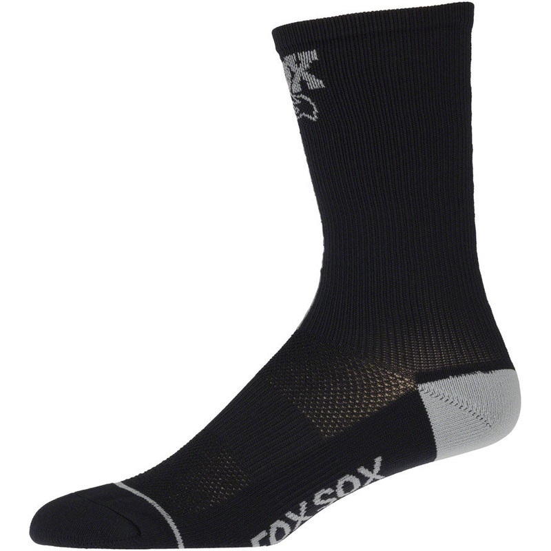 FOX Transfer Coolmax Socks – Black, 7″, Small/Medium