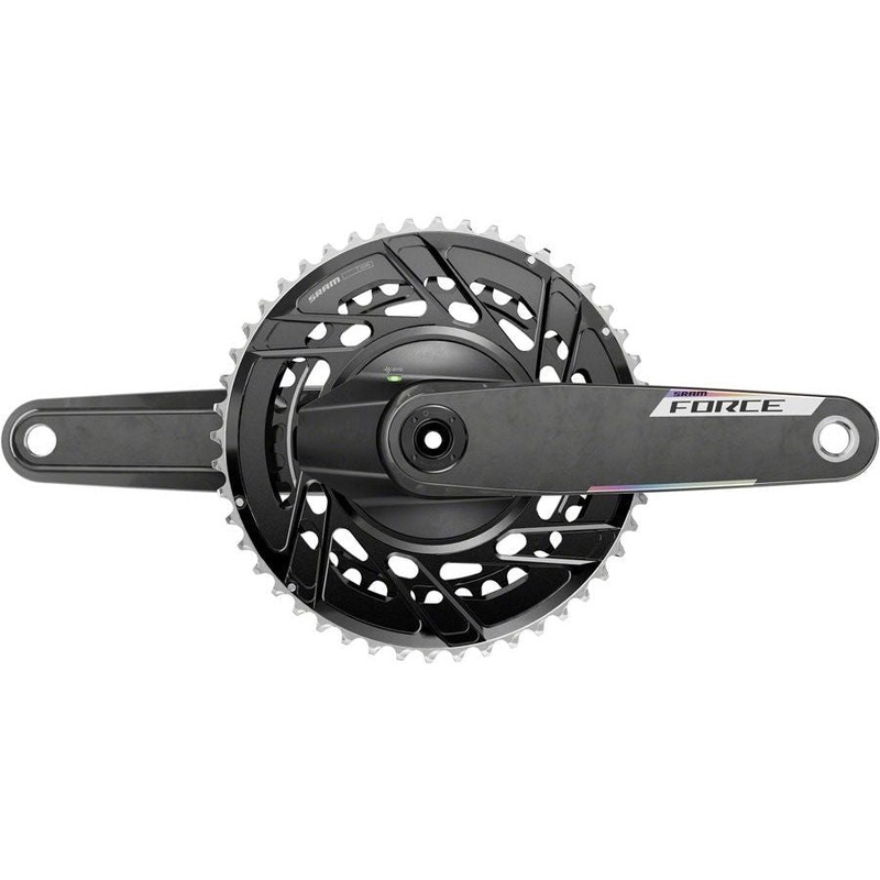 SRAM Force AXS Power Meter Crankset – 172.5mm, 12-Speed, 50/37t Thread Mount, 8-Bolt PM Spider, DUB Spindle, Carbon, E1