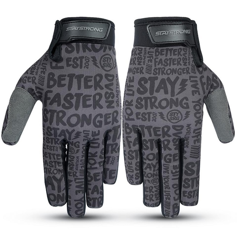 Stay Strong Sketch Gloves – Black/Black