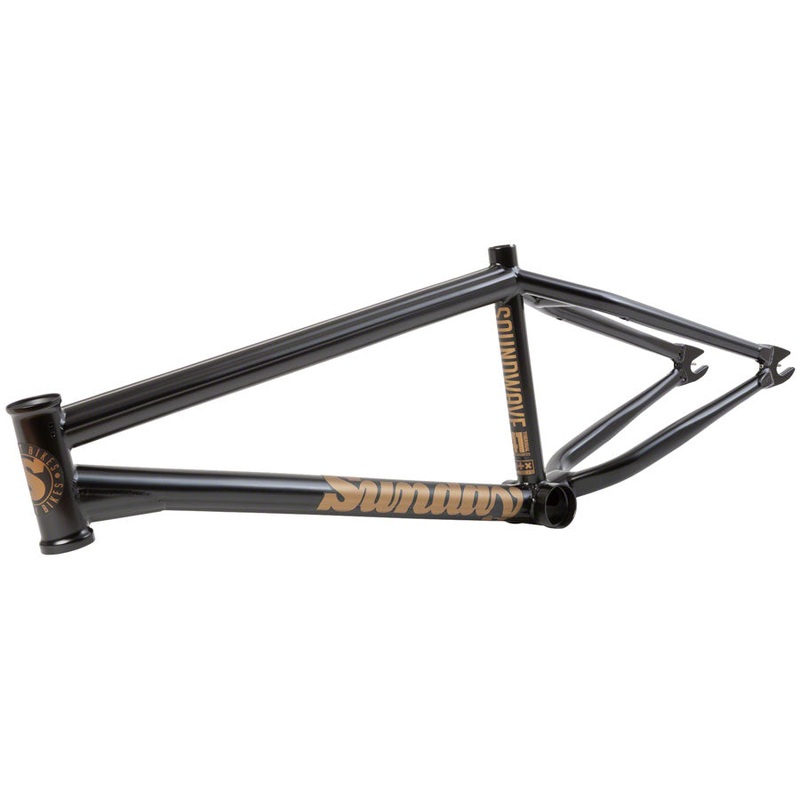 Sunday Soundwave V3 BMX Frame – 20.5″ TT Matte Black / Gold