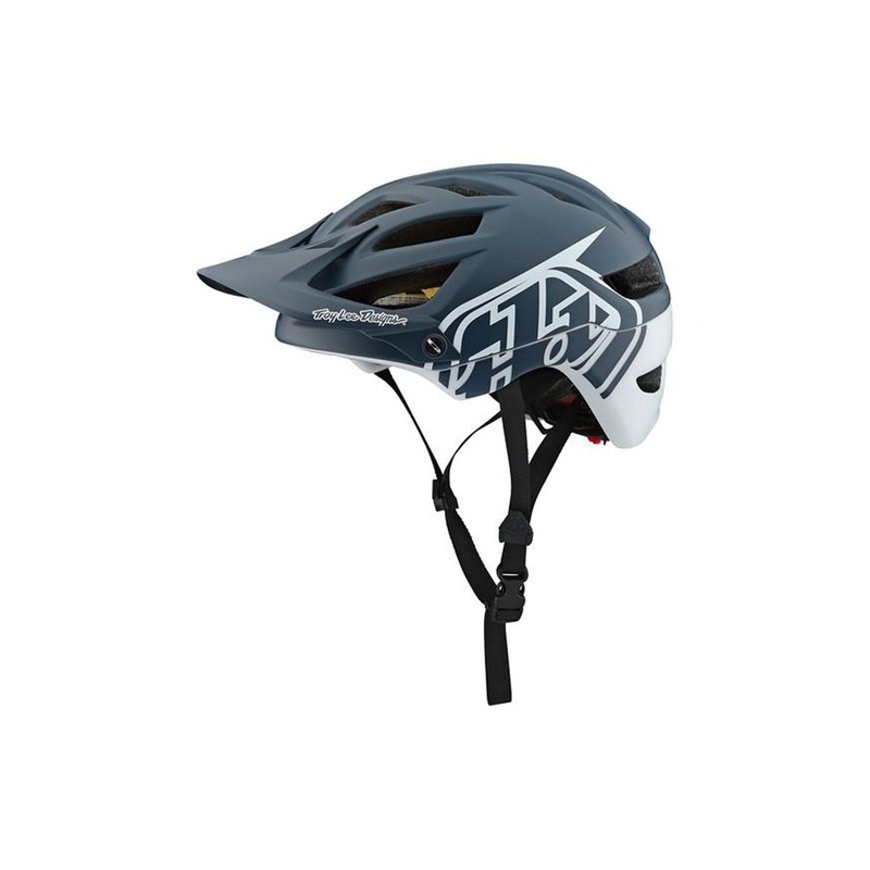 Troy Lee Designs A1 MIPS MTB Helmet – Classic – Gray-White – 2019