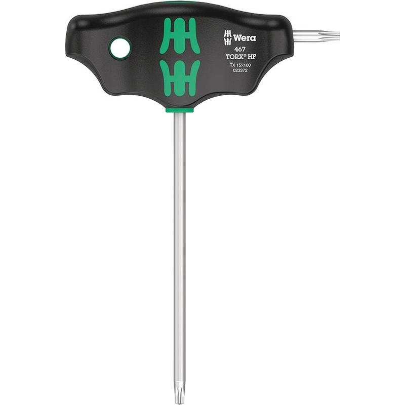 Wera, 467 T-handle Torx, Torx Wrench, Torx 15 x100mm With HF