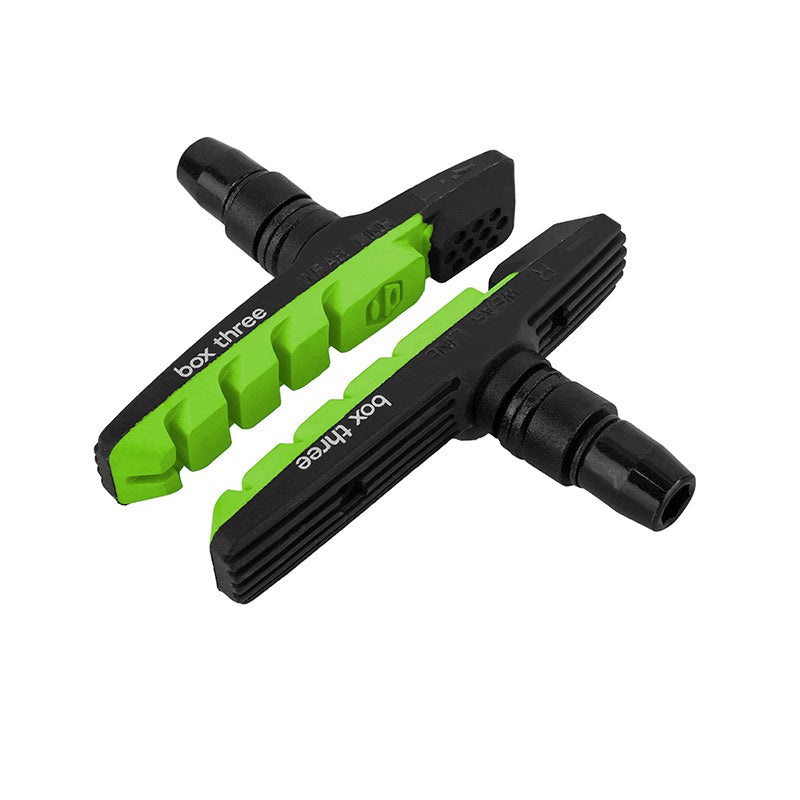 Box components Box Three Air Flow Brake Pads 1 Pair 70mm Dual Black/Green Black BOX Offset