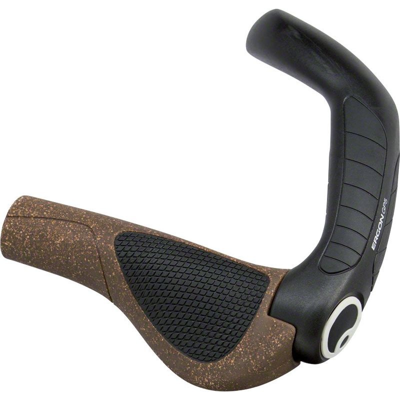 Ergon GP5 BioKork Grips – Lock-On Large Black/Tan