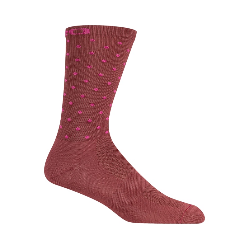 Giro Comp Racer 6″ High Rise Sock – Dark Cherry-Raspberry