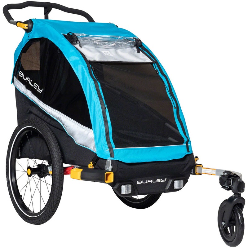 Burley DLite X Child Trailer – Single Aqua