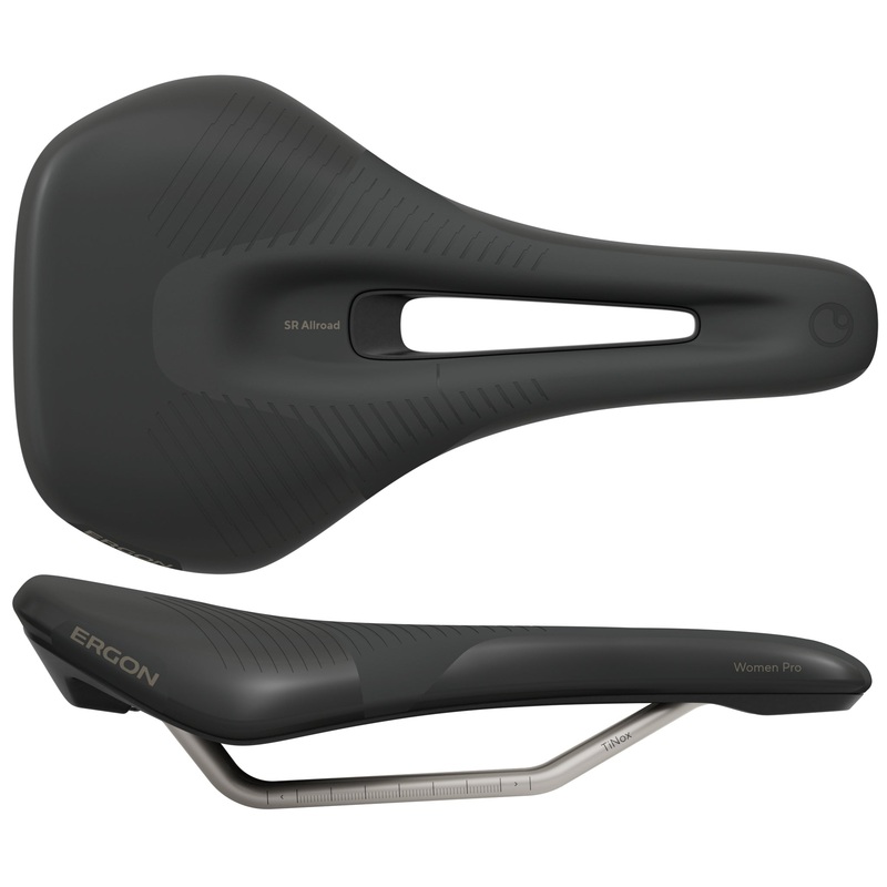 Ergon SR Allroad Pro Saddle – TiNox SL Black Womens Medium/Large