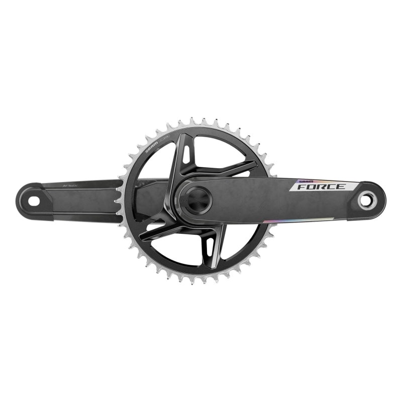 SRAM Force 1x XPLR AXS Power Meter Wide Crankset – 172.5mm 12/13-Speed 42t 8-Bolt Direct Mount DUB PM Spindle Carbon E1