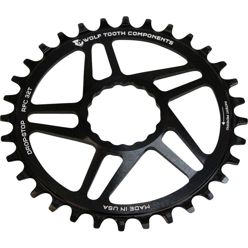 Wolf Tooth Components Drop-Stop Chainring 34T DM for RaceFace Cinch Cranks Black