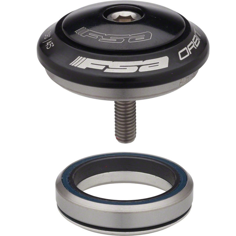 FSA Orbit IS Integrated 1 1/8 36/45 Bearing Black Aluminum, Angular Bearing