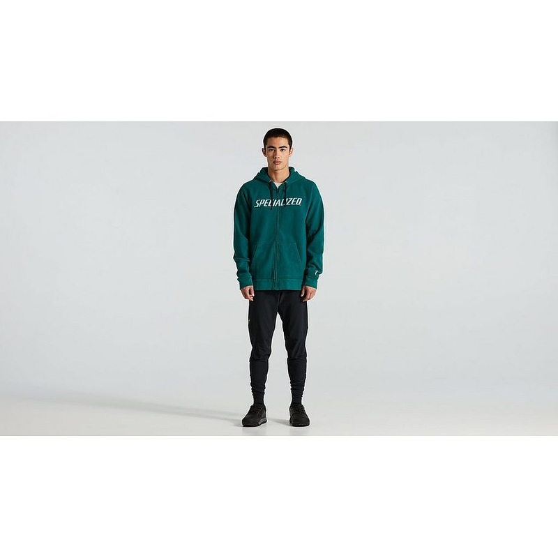 Specialized legacy wordmark zip-up hoodie men tropical teal xs