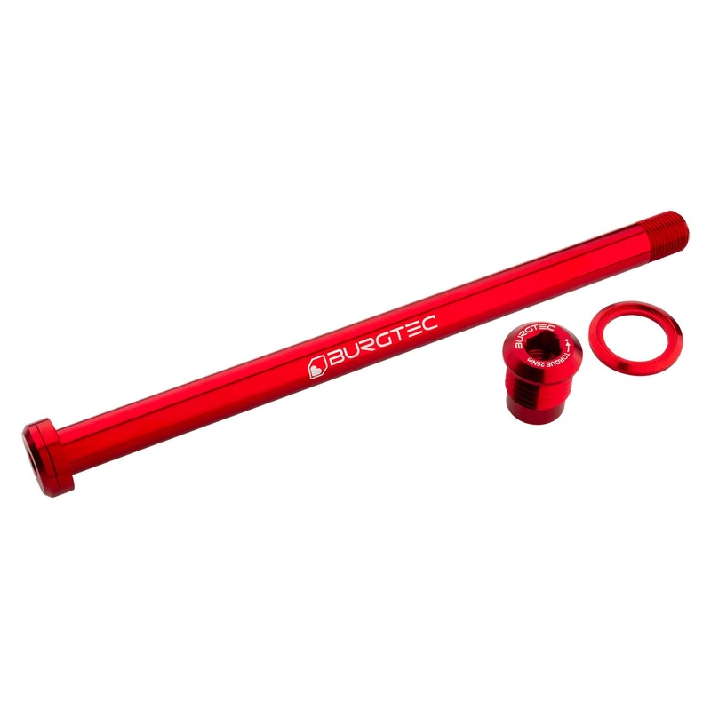 Burgtec 180mm x 12mm 1.00mm Pitch Rear Axle – Race Red