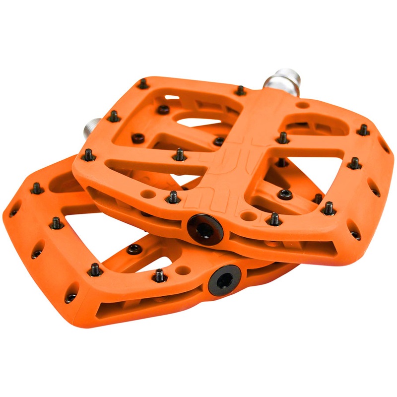 E*thirteen Base Platform Pedals Composite Body Naranja
