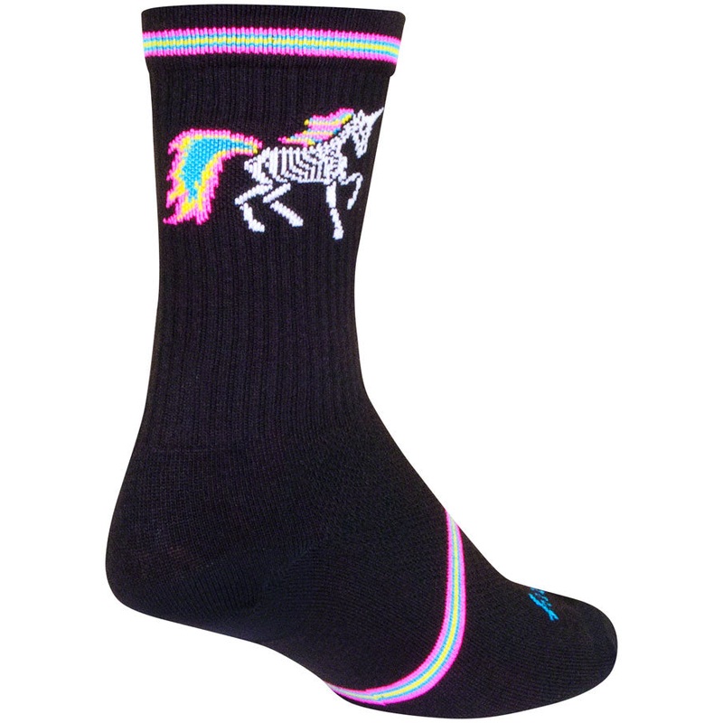 SockGuy Dark Magic Crew Socks – 6″ Black/Multi Large/X-Large